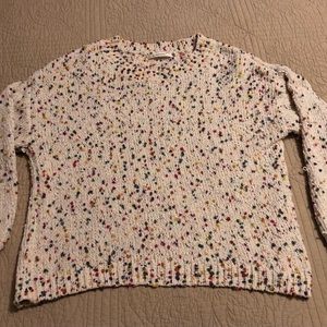 Ellison Birthday Cake Sprinkles Sweater Women’s M Long Sleeves